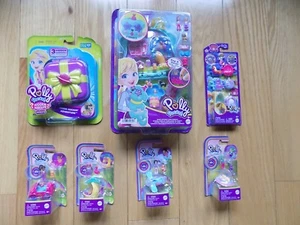 Polly Pocket Bluebird Playsets People Pets dolls Lot of 7 - Picture 1 of 6