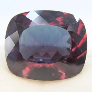 Piedras preciosas sueltas cambio de color alejandrita natural corte cojín certificado 14,30 quilates - Imagen 1 de 4