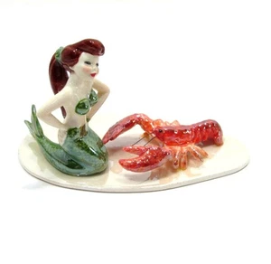 VTG Hagen Renaker Specialty Mermaid Kneeling Beach With Lobster Figurine 5068 - Bild 1 von 14