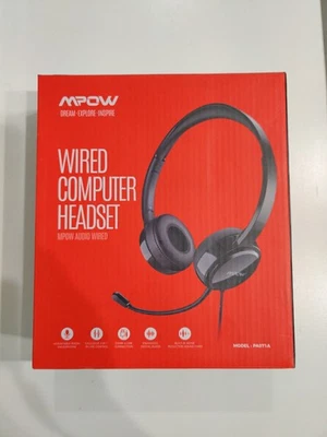 Auriculares con cable Mpow Ear-Pad - negros (MPPA071AB) nuevos con caja M POW Foto 1 de 4