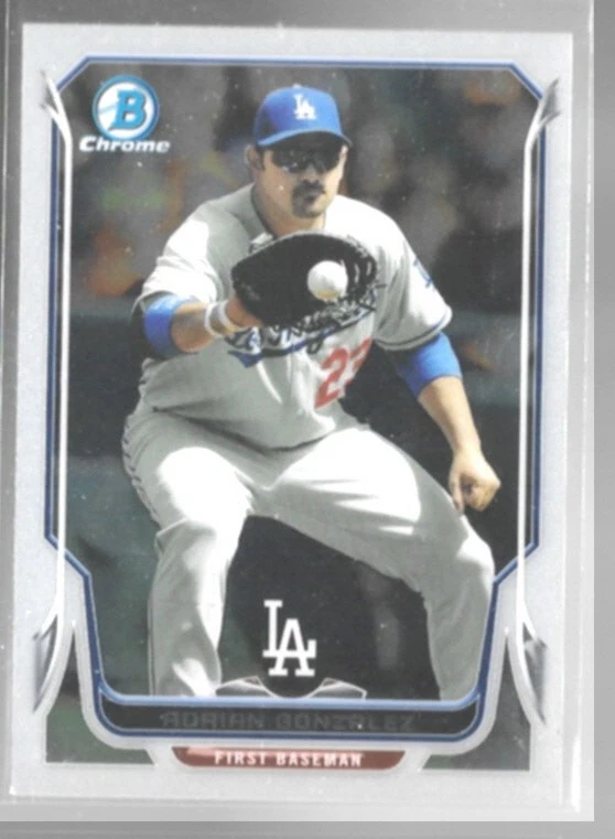 ADRIAN GONZALEZ 2014 Bowman Chrome #157.   DODGERS - Image 1 of 1
