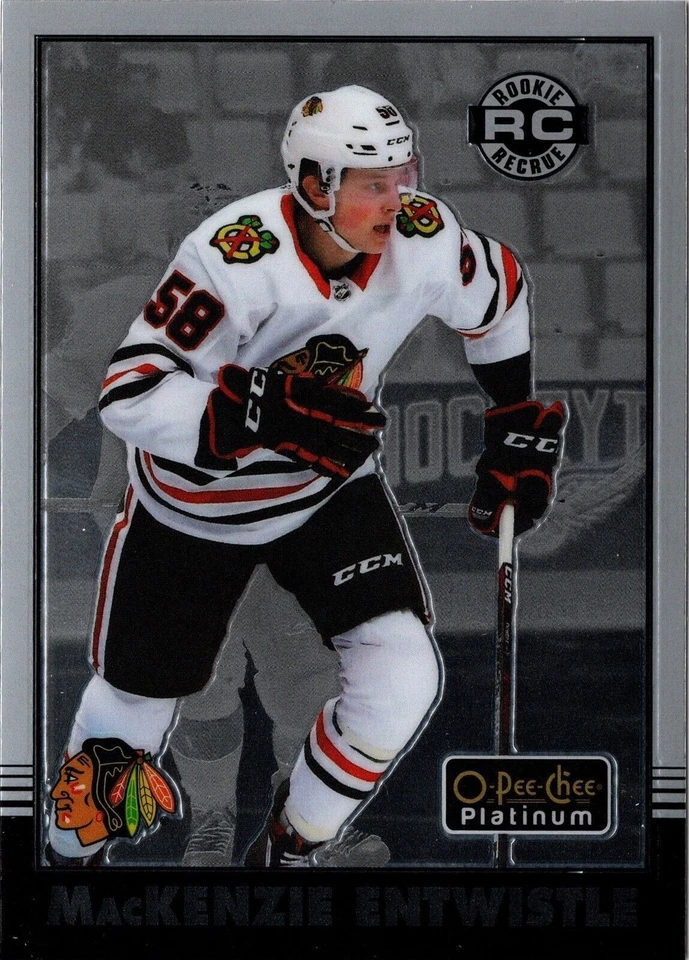 2020-21 O-Pee-Chee Platinum Retro MacKENZIE ENTWISTLE #R-83 Hawks OPC RC Rookie - Image 1 of 1