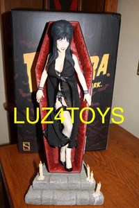 2012 Sideshow Elvira In Coffin Premium Format Limited Edition of 750 NEW - Picture 1 of 9