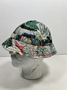 Sombrero de cubo de safari Jean Michel Basquiat de algodón con x “sin título” talla única - Imagen 1 de 7