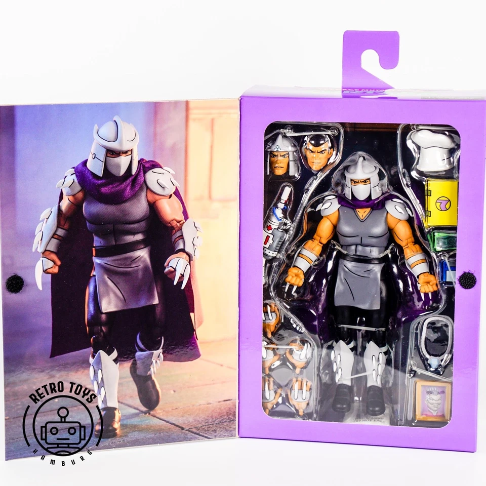 NECA Cartoon SHREDDER PIZZA CLUB Turtles Teenage Mutant Ninja Turtle TMNT Hero - Image 1 of 4