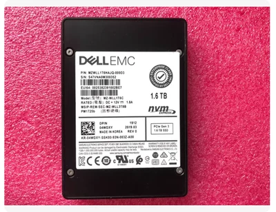 4WDXY Dell 1.6TB PCIe Gen3 NVMe Mixed Use 2.5'' Internal SSD MZ-WLL1T6C - Image 1 of 3
