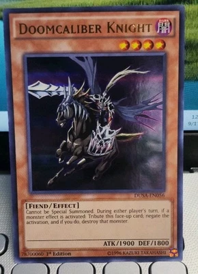 Yugioh Collector's Doomcaliber Knight - DUSA-EN056 - Ultra + BONUS  - Image 1 of 2