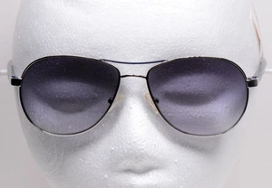 Calvin Klein R153S Aviator Sunglasses Silver Blue Marchon Unisex Shades - Picture 1 of 5