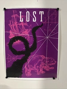 Lost ABC TV Show Ty Mattson Smoke Monster Poster Silk Screen Print AP - Picture 1 of 8