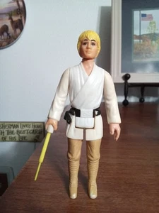 Vintage Kenner Star Wars 1977 Luke Farmboy Complete RAISED BAR CHINA COO *READ*! - Picture 1 of 21