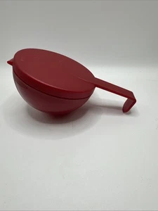 Tupperware Vergissmeinnicht burgunderfarben aufklappbar hängend Kühlschrank Aufbewahrung - Bild 1 von 3