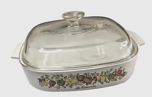 Cazuela de colección Corning Ware 10 X 10 X 2"Le Romarin" Spice of Life 2 cuartos con tapa - Imagen 1 de 6