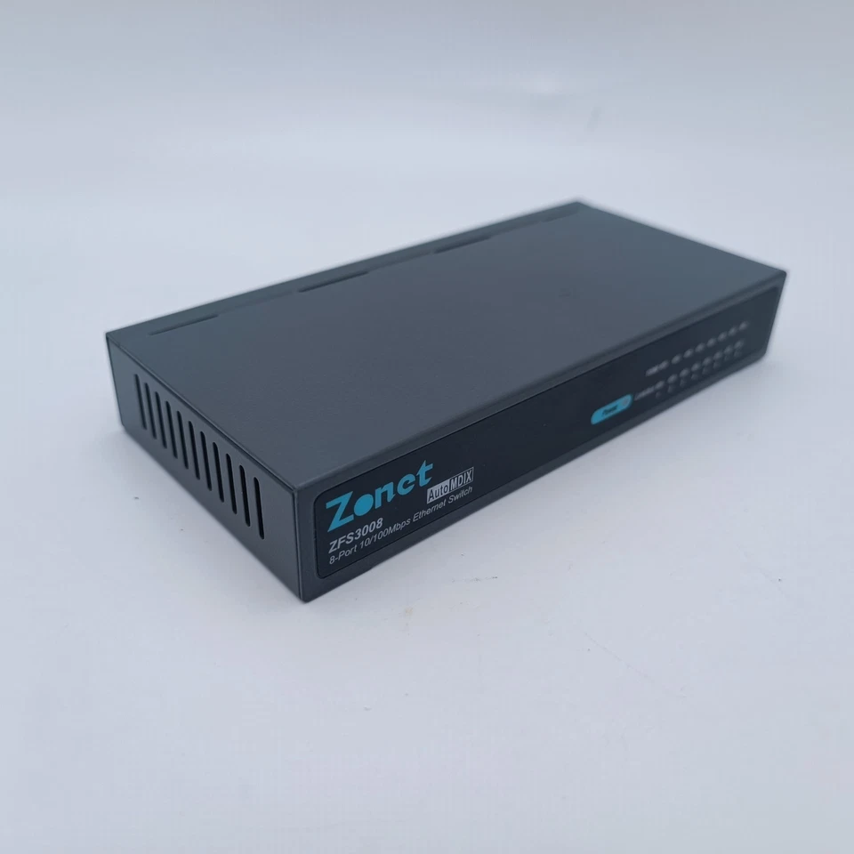 Zonet ZFS3008 8-Port 10/100 Mbps Ethernet Switch Raymarine Simrad B&G Fastnet - Image 1 of 4