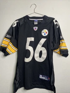 Reebok Authentic Lamar Woodley Gr. 52 Stitched NFL Pittsburgh Steelers Trikot - Bild 1 von 6