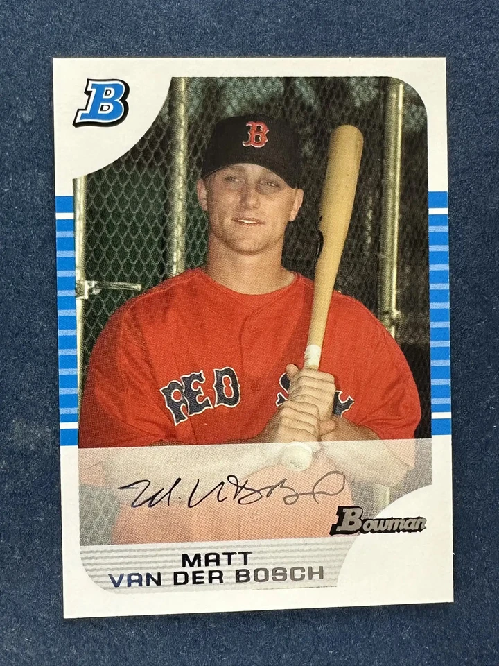 2005 Bowman White #218 Matt Van Der Bosch Boston Red Sox /240 - Image 1 of 2