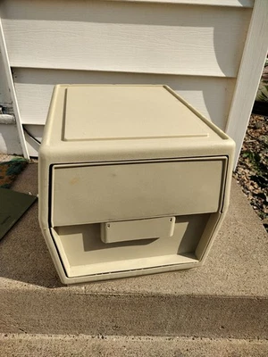Vintage Stackable BEIGE Plastic File Cabinet TUF-FILE II 2 by Staco - Image 1 of 4