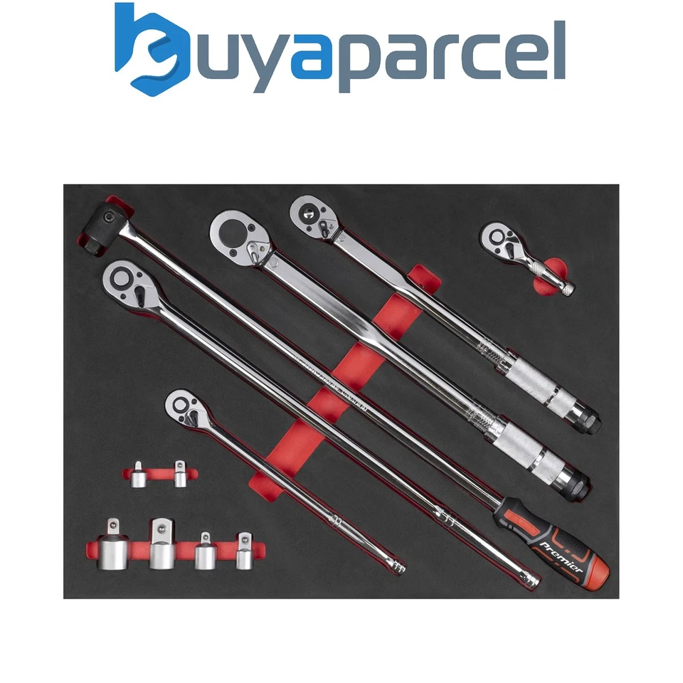 Sealey TBT45 Ratchet, Torque Wrench, Breaker Bar & Socket Adaptor Set with Tool  - Image 1 of 1