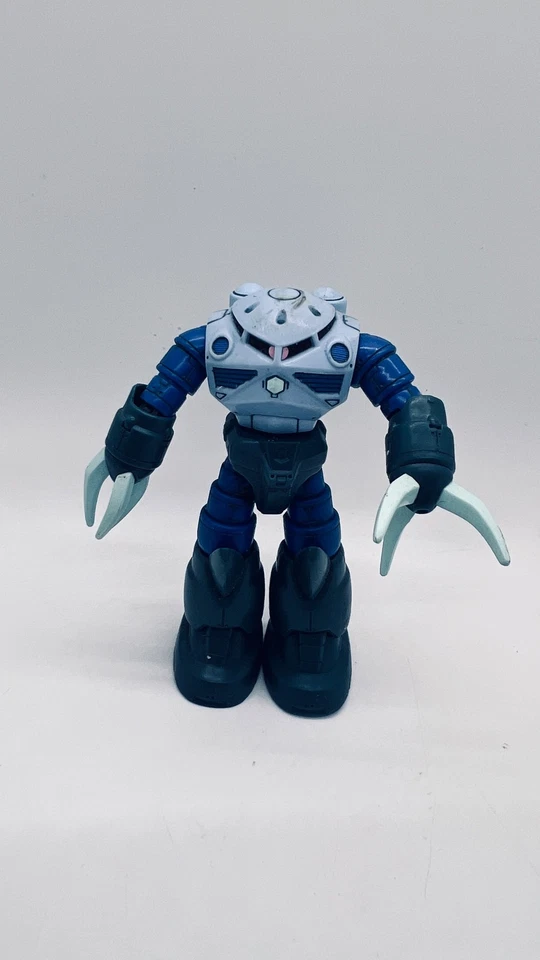 Zaku Mobile Suit Gundam Figura de Acción Juguete Robot Azul Gris Garras De Colección Usado Foto 1 de 4