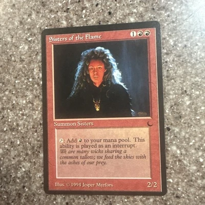 Magic the Gathering ~ MTG ~ 1x Sisters of the Flame ~  M/NM ~ THE DARK - Image 1 of 2