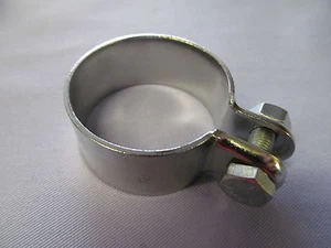06-1328 NORTON COMMANDO 1 3/8" EXHAUST TO SILENCER CLAMP ASSEMBLY X 2 - Picture 1 of 1