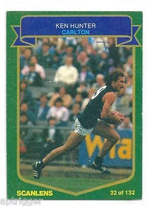 1985 Scanlens (32) Ken HUNTER Carlton aMint - Bild 1 von 1