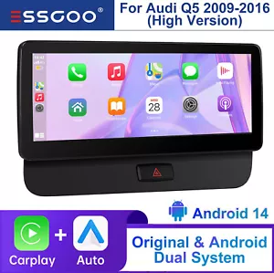 For Audi Q5 2009-2016 10.25" Android 14 Carplay Car Stereo Radio GPS Navi Player - Picture 1 of 19
