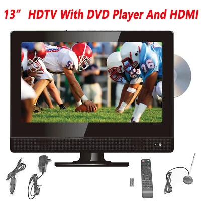 13” Widescreen HDTV with DVD Player and HDMI 12V AC/DC USB Car adapter（TV-13D） - Image 1 of 4