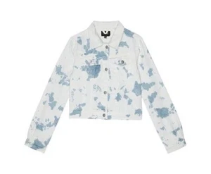 New Joe's Jeans Kids Girls Tie Dyed Denim Jacket Blue White Size 6 NWT - Picture 1 of 4
