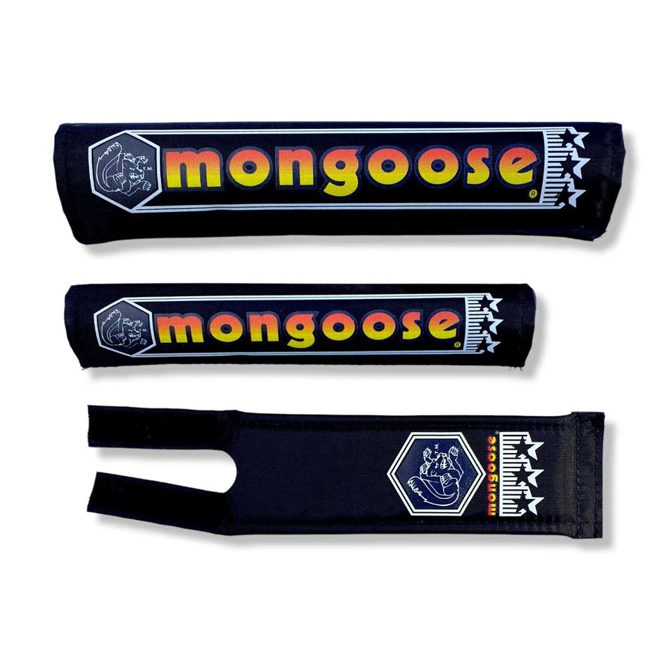 Mongoose Nylon pad set - BLACK 1984-1985 - Image 1 of 1