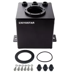 2L Aluminum 6AN High Flow Swirl Fuel Surge Tank AN6 For 044 External Fuel Pump - Picture 1 of 6