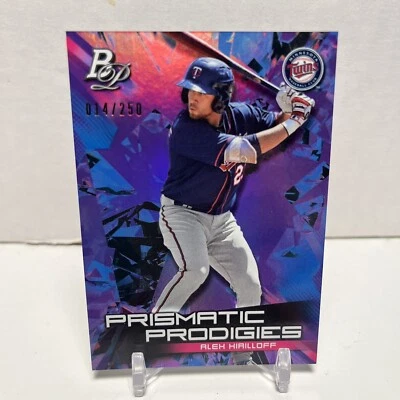 2019 Bowman Platinum Alex Kirilloff #PPP-34 Purple Prismatic Prodigies /250 - Image 1 of 2
