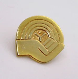 United Way Lapel Pin Gold Tone Volunteer Charity Recognition Award Vintage - Picture 1 of 7