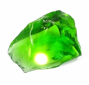 78.35 Ct Uncut Rough Natural Pakistani Green Peridot EGL Certified Gemstone MKU - Picture 1 of 9