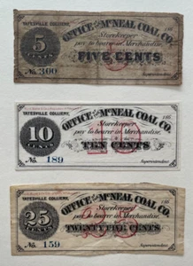 Büro der McNeal Coal Company (Yatesville, PA) 5c, 10c & 25c - Bild 1 von 2