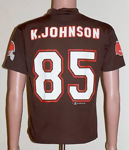 Vintage Cleveland Browns KEVIN JOHNSON Jersey - XL (Youth) NFL - Picture 1 of 8
