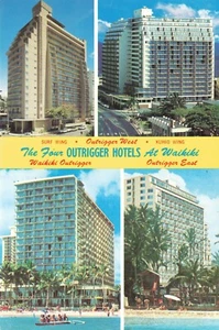 Postal continental de The Waikiki Outrigger Hotel Waikiki Hawaii - Imagen 1 de 2