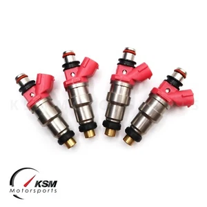 4 x 650cc Low Imp Injectors for Mitsubishi EVO 1-9 4G63 180SX Silvia S13 CA18DET - Picture 1 of 9