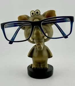 "ELEFANTE Bobblehead Nodder Anteojos Soporte de Descanso Soporte para Gafas 5.5"" de Alto" - Imagen 1 de 7