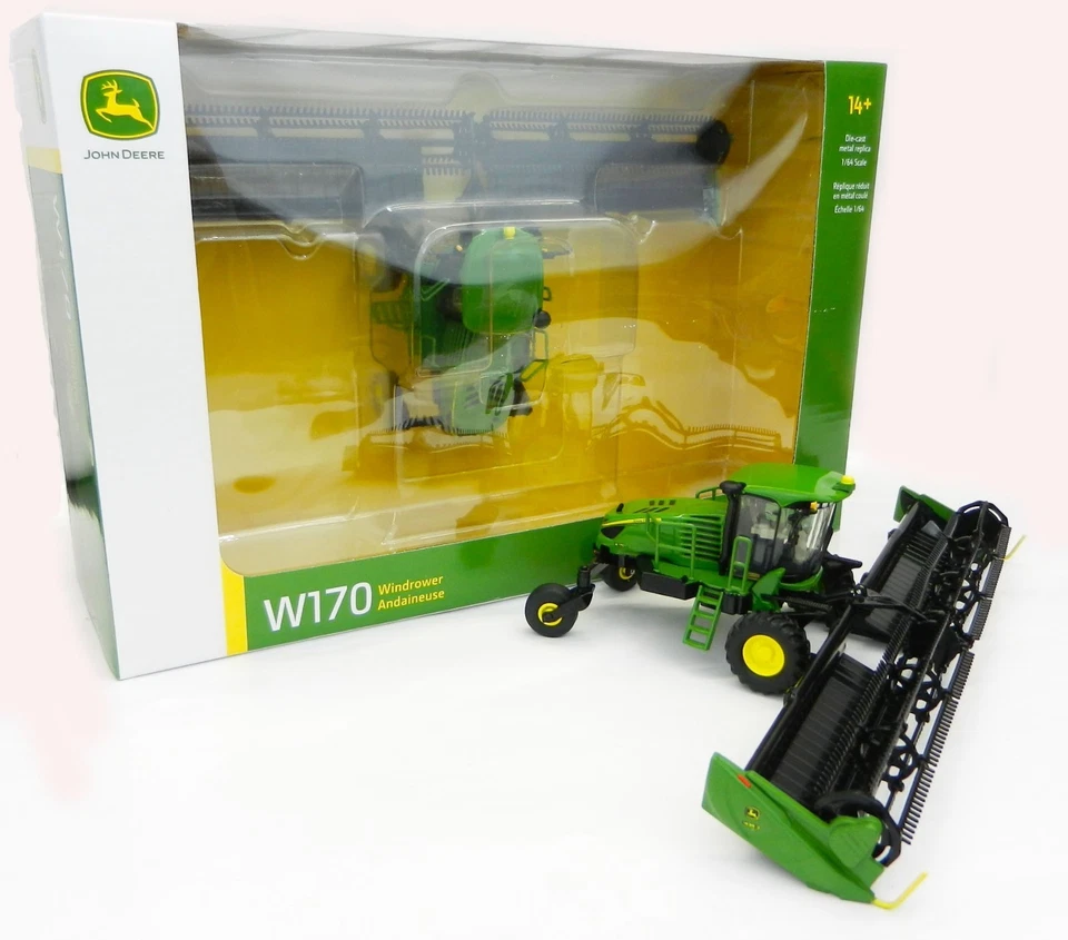 NEW 1:64 SpecCast JOHN DEERE Model W170 WINDROWER w/DRAPER HEAD *HIGH DETAIL* - Image 1 of 4