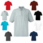 Men's Polo Collared Shirt with Pocket Plain Pique 