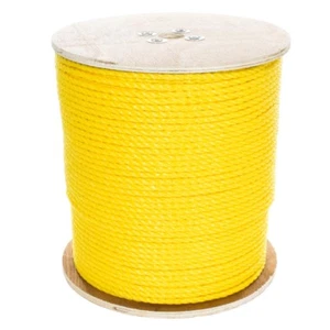 GOLBERG Twisted Polypropylene Rope 1/4", 5/16", 3/8", 1/2", 5/8", 3/4" in Yellow - Picture 1 of 4