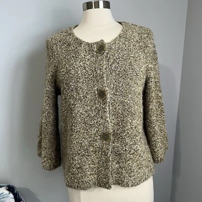 Suéter cárdigan swing manga campana 3 botones marrón talla L de JH Collectibles para mujer Foto 1 de 4