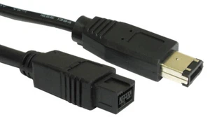 2m Firewire 800 IEEE Kabel 1394B 9 Pin auf 6 Pin für Kameras Camcorder - Bild 1 von 6