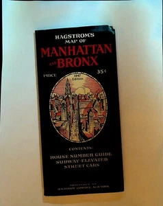 Hagstroms Karte von Manhattan & Bronx 1947 New York City - Bild 1 von 2