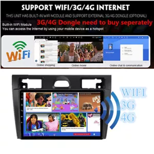 9'' Android 10.1 WIFI Car Stereo Radio GPS For Ford Fiesta Mk VI Mk5 2002-2008 - Picture 1 of 11