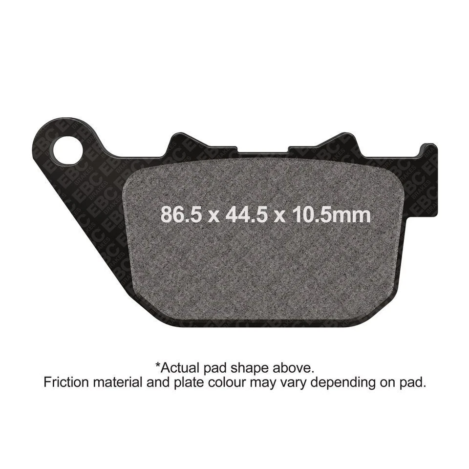 Pastilla de freno trasera derecha doble H EBC Harley Davidson Sportster XR 1200 2008-2010 Foto 1 de 1