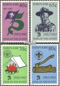 Surinam 1017-1020 (edición completa) nuevo 1983 boy scouts