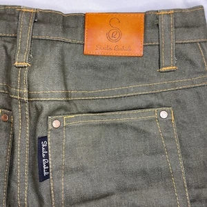 Sheila Rashid Olive Designer Jeans Denim Size 26 Hip Hop Y2K  Chicago Streetwear - Picture 1 of 11