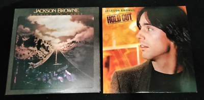 JACKSON BROWNE 12" VINYL LOT RUNNING ON EMPTY 1977 HOLD OUT 1980 ASYLUM RECORDS - Image 1 of 4