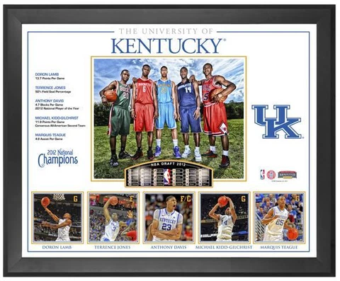 Wildcats Big 5 2012 NBA Draft Class Framed Collage - Fanatics Cover